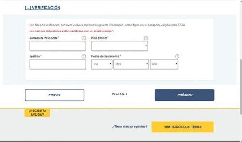 Pasos para rellenar el ESTA antes de viajar a Estados Unidos