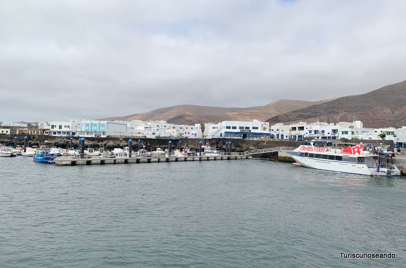 Muelle de Órzola (Lanzarote) donde se coge el ferry para ir a La Graciosa