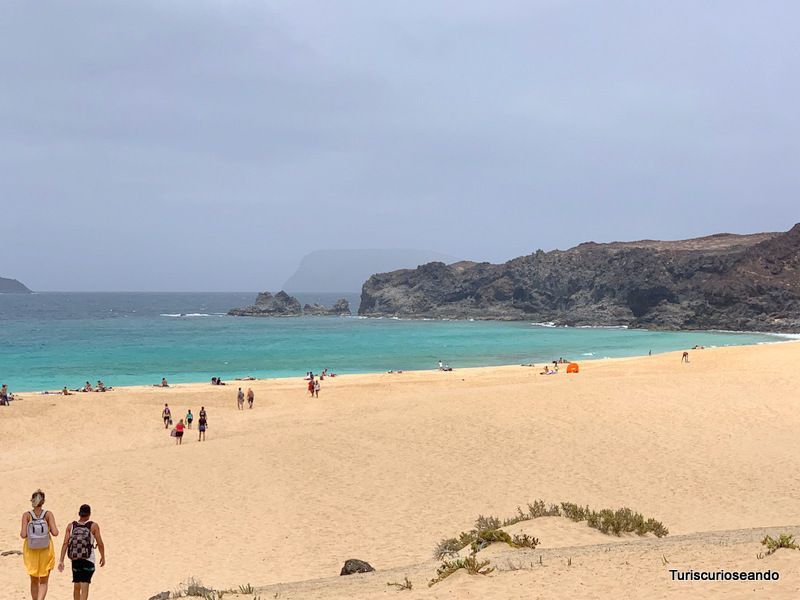 Playa de Las Conchas. Visitar La Graciosa. Turiscurioseando